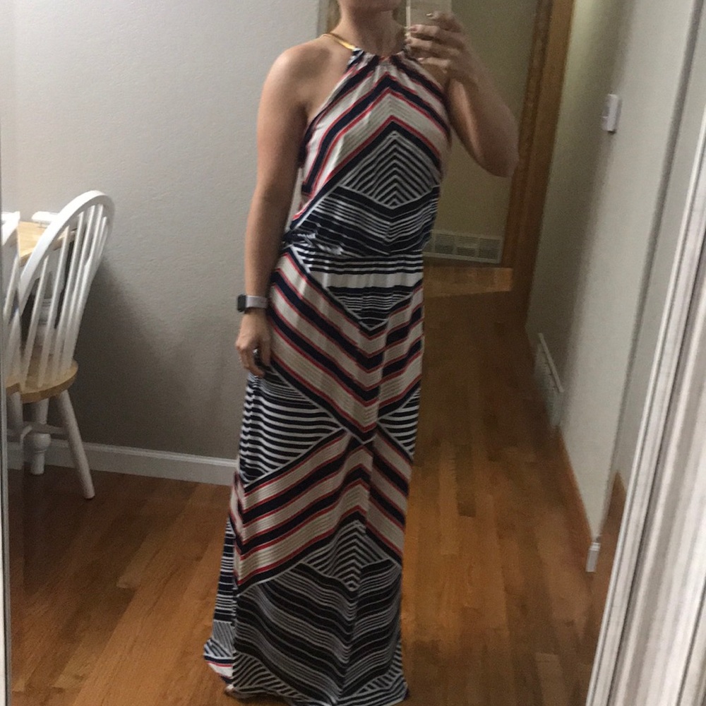 Striped maxi dress